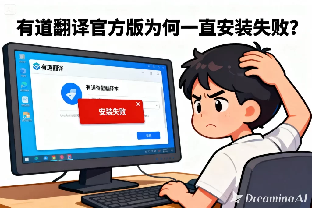 有道翻译官方版为何一直安装失败？